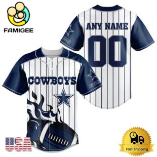 NFL Dallas Cowboys Game Day Ready Custom Baseball Jersey