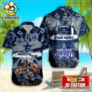 NFL Dallas Cowboys Mascot Football Hawaiian Shirt
