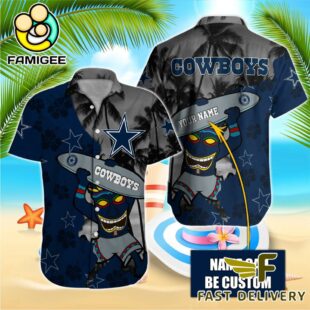 NFL Dallas Cowboys Retro Custom Name Hawaiian Shirts