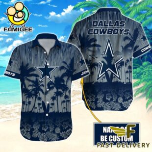 NFL Dallas Cowboys Vintage Style Custom Name Hawaiian Shirt
