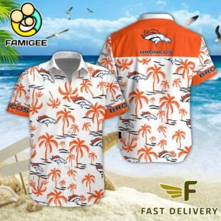 NFL Denver Broncos Coconut Logo Beach Hawaiian Shirt