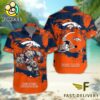 NFL Denver Broncos Football Mascot Custom Name Hawaiian Shirt