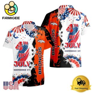 NFL Denver Broncos Happy Independence Day Hawaiian Shirt