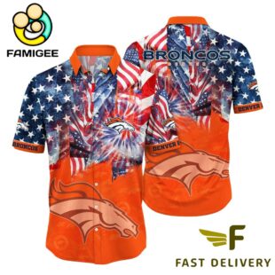 NFL Denver Broncos Independence Day Hawaiian Shirt