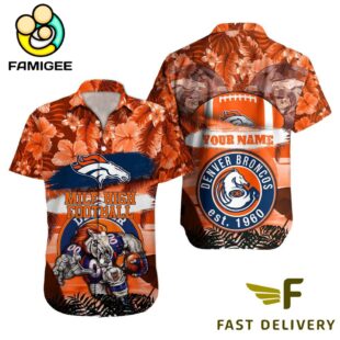 NFL Denver Broncos Mascot Football Hawaiian Shirt
