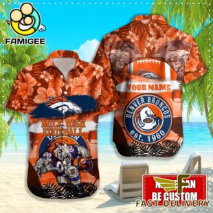 NFL Denver Broncos Mascot Football Hawaiian Shirt