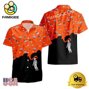 NFL Denver Broncos Universal Astronaut Pattern Hawaiian Shirt
