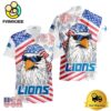 NFL Detroit Lions American Eagle Emblem Hawaiian Shirt
