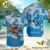 NFL Detroit Lions Football Mascot Custom Name Hawaiian Shirt