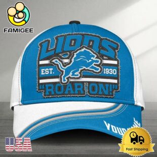 NFL Detroit Lions Logo Team New Design Custom Embroidered Cap