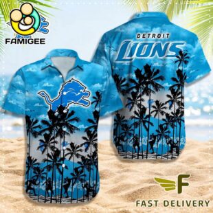 NFL Detroit Lions Logo Team Vintage Hawaiian Shirt