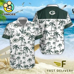 NFL Green Bay Packers Coconut Logo Beach Hawaiian Shirt
