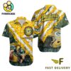 NFL Green Bay Packers Football American Flag Mascot Custom Name Hawaiian Shirt