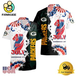 NFL Green Bay Packers Happy Independence Day Hawaiian Shirt
