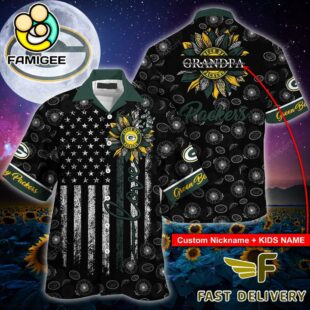 NFL Green Bay Packers Happy Mother Day And Happy Father Day Custom Name Hawaiian Shirt
