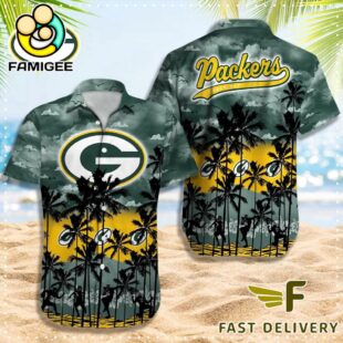 NFL Green Bay Packers Logo Team Vintage Hawaiian Shirt