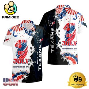 NFL Houston Texans Happy Independence Day Hawaiian Shirt