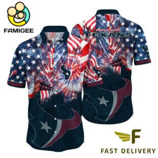 NFL Houston Texans Independence Day Hawaiian Shirt