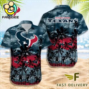 NFL Houston Texans Logo Team Vintage Hawaiian Shirt
