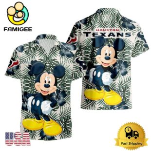 NFL Houston Texans Mickey Disney Limited Edition Hawaiian Shirt