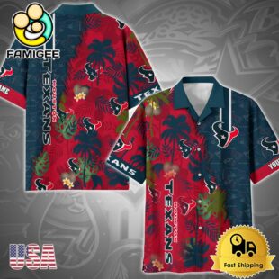 NFL Houston Texans Tropical Style Custom Hawaiian Shirt