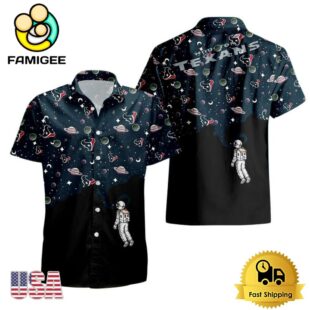NFL Houston Texans Universal Astronaut Pattern Hawaiian Shirt