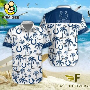 NFL Indianapolis Colts Coconut Logo Beach Hawaiian Shirt