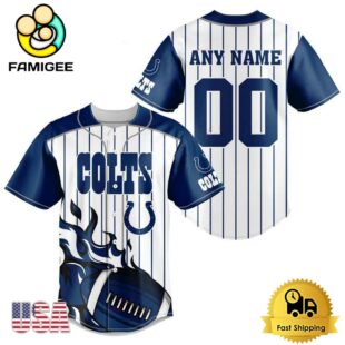 NFL Indianapolis Colts Game Day Ready Custom Baseball Jersey