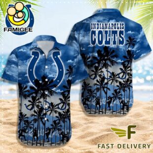 NFL Indianapolis Colts Logo Team Vintage Hawaiian Shirt