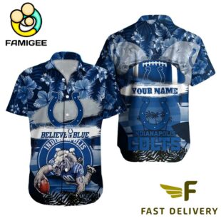 NFL Indianapolis Colts Mascot Football Hawaiian Shirt