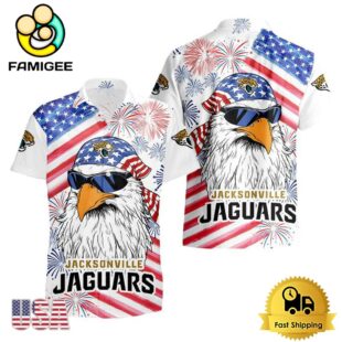 NFL Jacksonville Jaguars American Eagle Emblem Hawaiian Shirt