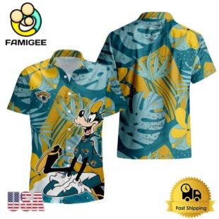 NFL Jacksonville Jaguars Goofy Disney Limited Edition Hawaiian Shirt