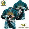 NFL Jacksonville Jaguars Mickey Mouse Surfing Custom Name Hawaiian Shirt