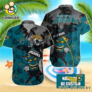 NFL Jacksonville Jaguars Retro Custom Name Hawaiian Shirts