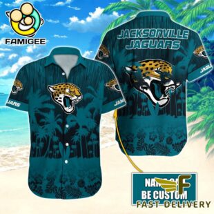 NFL Jacksonville Jaguars Vintage Style Custom Name Hawaiian Shirt