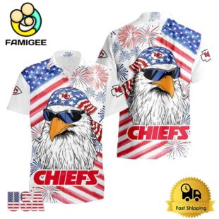 NFL Kansas City Chiefs American Eagle Emblem Hawaiian Shirt