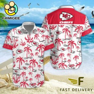 NFL Kansas City Chiefs Coconut Logo Beach Hawaiian Shirt