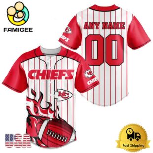 NFL Kansas City Chiefs Game Day Ready Custom Baseball Jersey