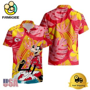 NFL Kansas City Chiefs Goofy Disney Limited Edition Hawaiian Shirt
