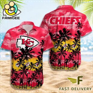 NFL Kansas City Chiefs Logo Team Vintage Hawaiian Shirt