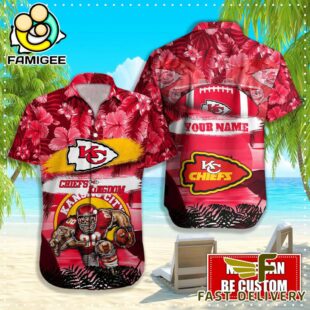 NFL Kansas City Chiefs Mascot Football Hawaiian Shirt