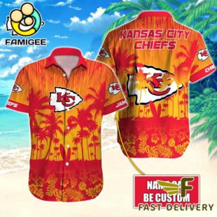 NFL Kansas City Chiefs Vintage Style Custom Name Hawaiian Shirt