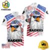 NFL Las Vegas Raiders American Eagle Emblem Hawaiian Shirt