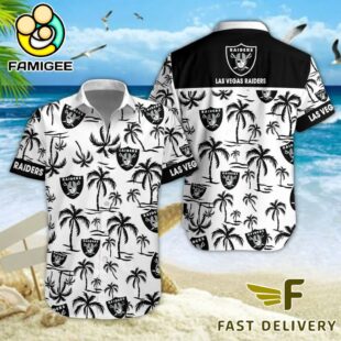 NFL Las Vegas Raiders Coconut Logo Beach Hawaiian Shirt