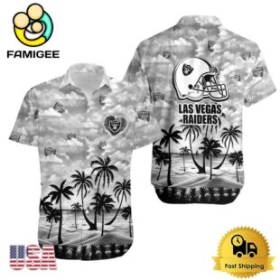 NFL Las Vegas Raiders Coconut Palms Limited Edition Hawaiian Shirt
