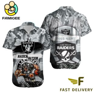 NFL Las Vegas Raiders Mascot Football Hawaiian Shirt