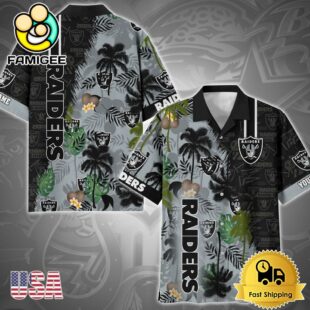 NFL Las Vegas Raiders Tropical Style Custom Hawaiian Shirt