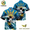 NFL Los Angeles Chargers Mickey Mouse Surfing Custom Name Hawaiian Shirt