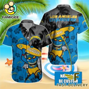 NFL Los Angeles Chargers Retro Custom Name Hawaiian Shirts