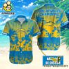 NFL Los Angeles Chargers Vintage Style Custom Name Hawaiian Shirt